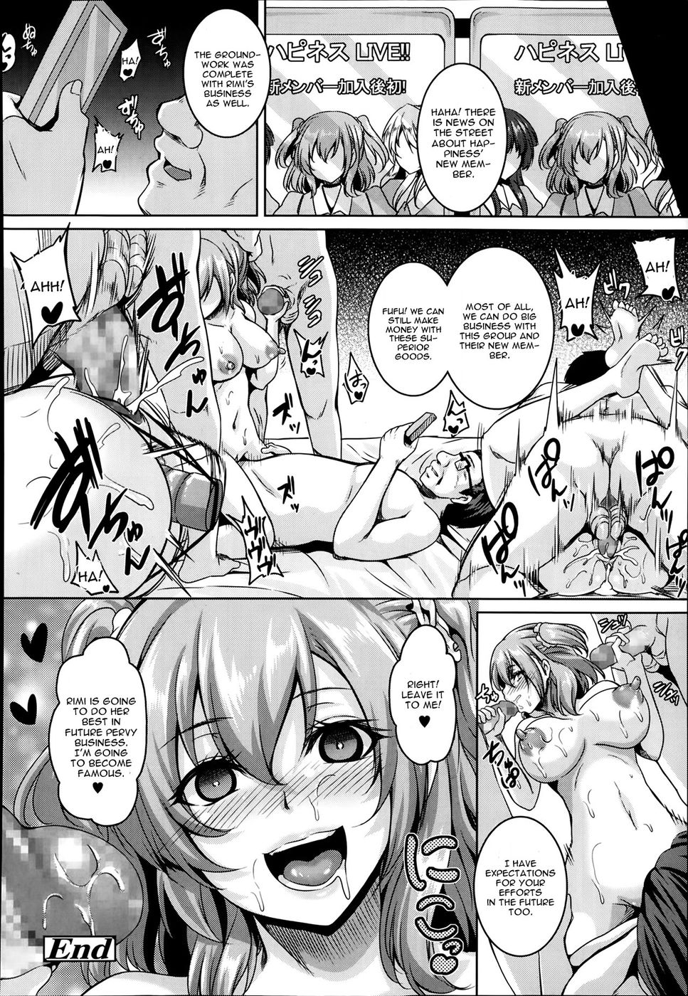 Hentai Manga Comic-Happiness! Shinjin Aidoru no Houshi Eigyou-Read-24